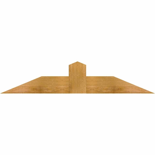 Ekena Millwork Portland Rough Sawn Timber Gable Bracket, Western Red Cedar, 36"W x 7"H x 2"D x 4"F, 5/12 Pitch GBW036X07X0204POR00RWR - main